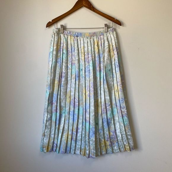 Vintage Floral Print Skirt Sz M - Picture 7 of 13